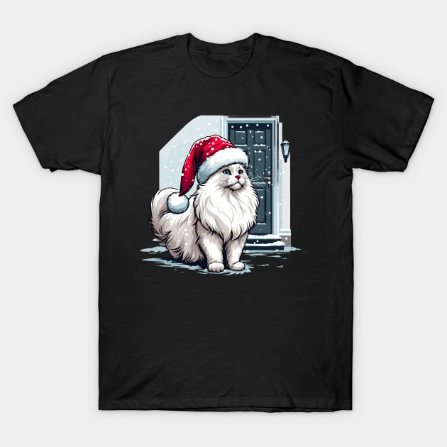 Ragdoll Cat Christmas T-Shirt by Graceful Designs